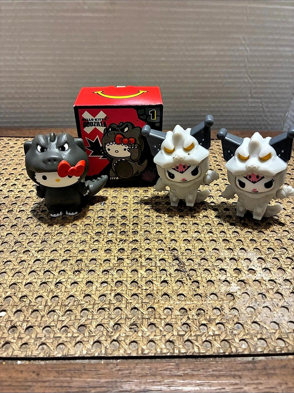 McDonald Hello Kitty/Godzilla Toy